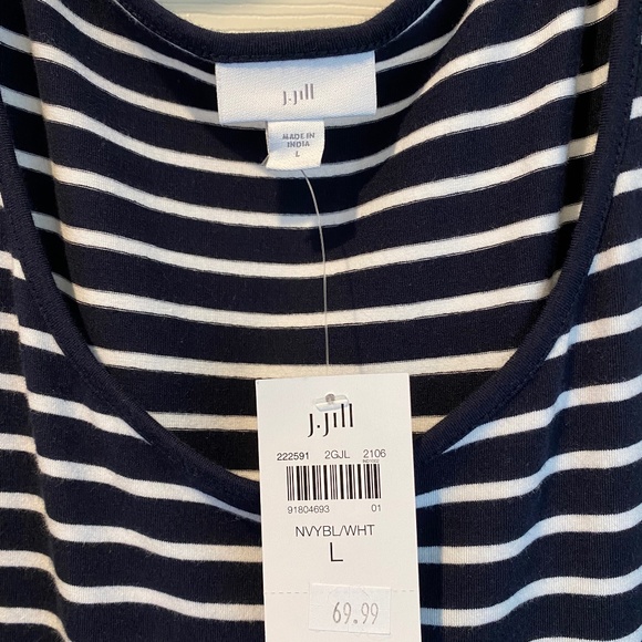 J.Jill Dresses & Skirts - Navy and White Long Tank Dress